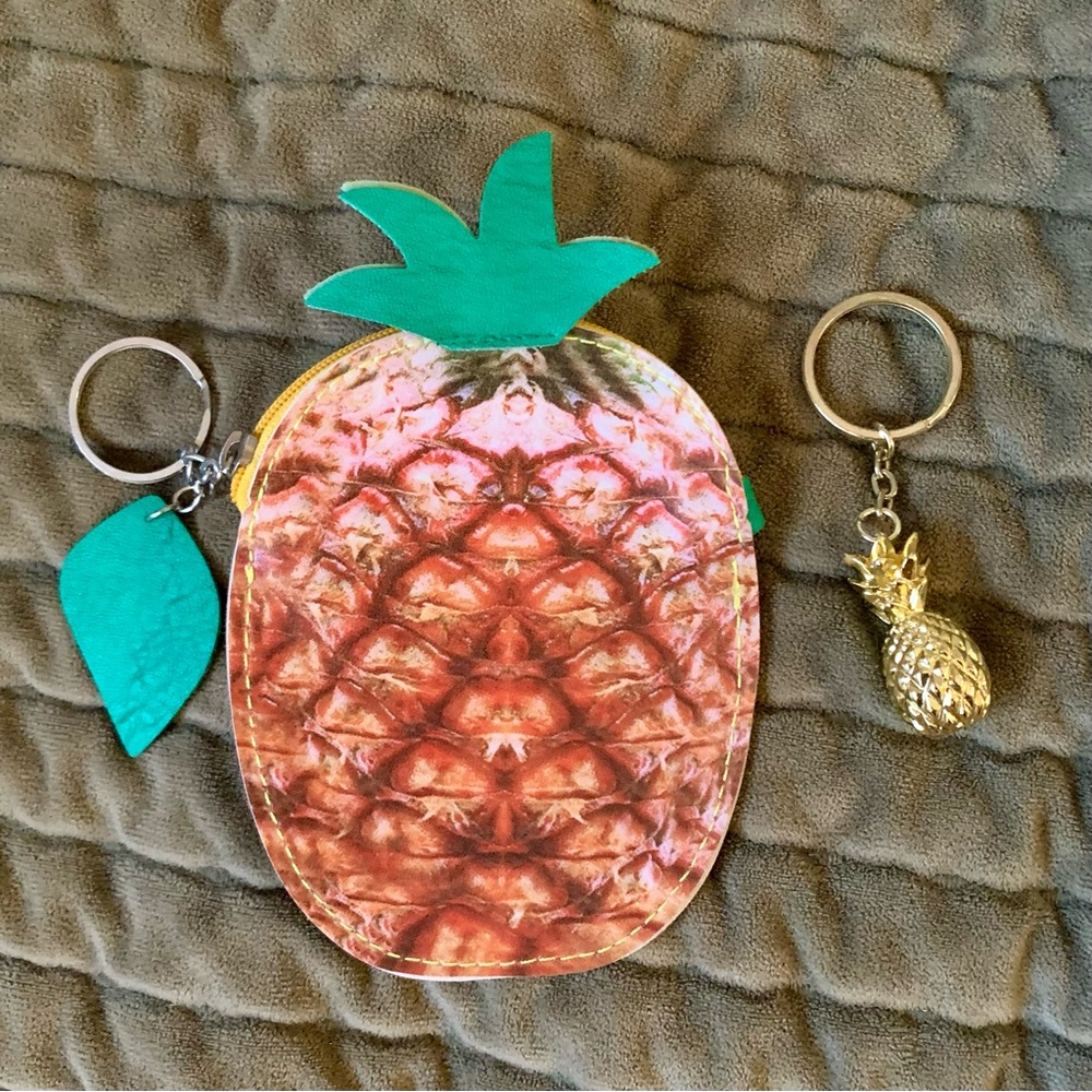 Pineapple Coin Purse and Keychain